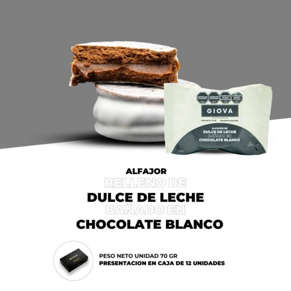 Alfajor de Chocolate Blanco